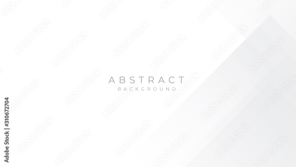 Obraz premium Modern Simple White Grey Silver Abstract Background Presentation Design for Corporate Business