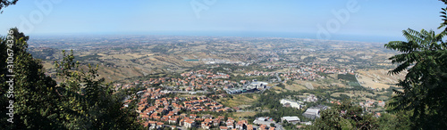 Fototapeta Naklejka Na Ścianę i Meble -  San Marino panoramic view of a landscape