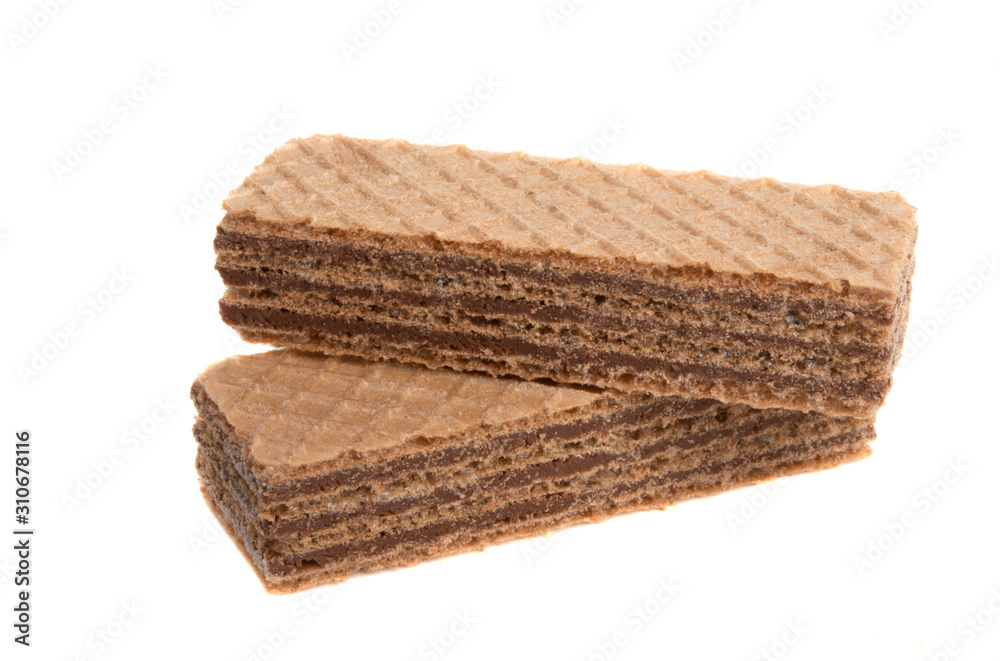 chocolate waffles isolated chocolate waffles isolated