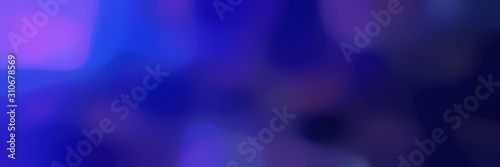 soft blurred horizontal background with midnight blue, royal blue and medium blue colors space for text or image