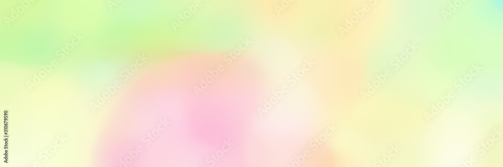 Fototapeta premium soft blurred horizontal background with light golden rod yellow, lemon chiffon and misty rose colors space for text or image