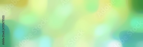 soft blurred horizontal background with tea green, medium aqua marine and moderate green colors and space for text