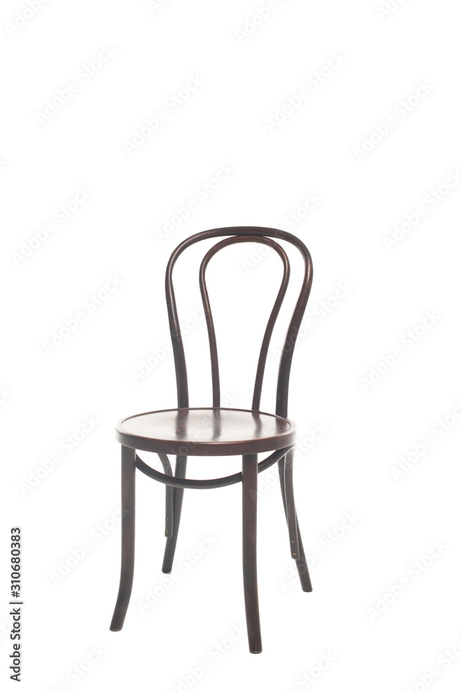 Modern wooden chair isolated on white Modern wooden chair isolated on white