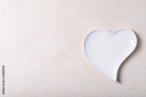 Saint valentine's day ceramic plates