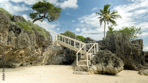 Entrance of Paradise beach (Sandira beach), Bantayan island, North Cebu, Philippines