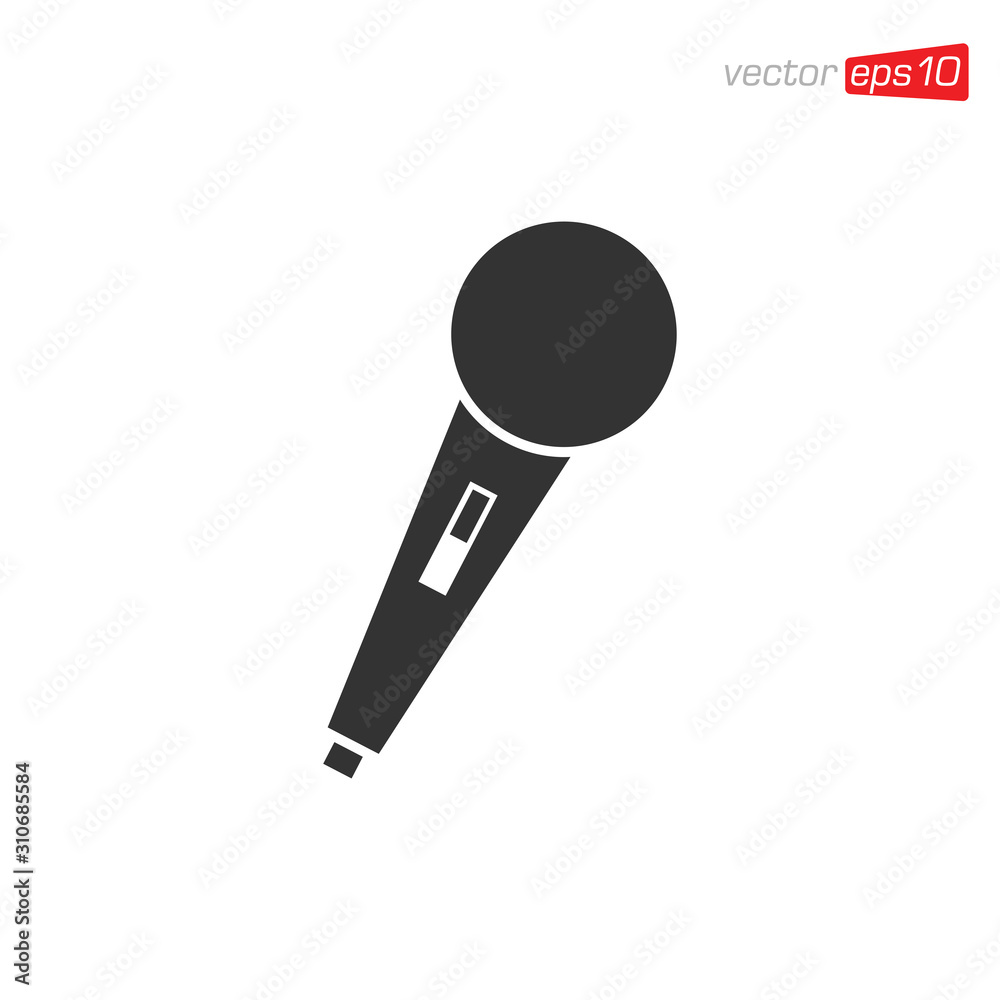 Microphone Icon Design Vector Template Microphone Icon Design Vector Template