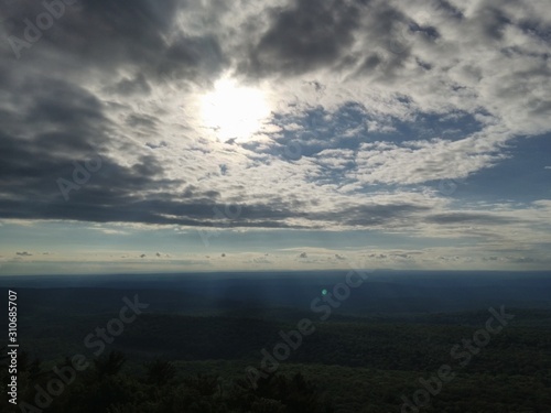 sun through the clouds