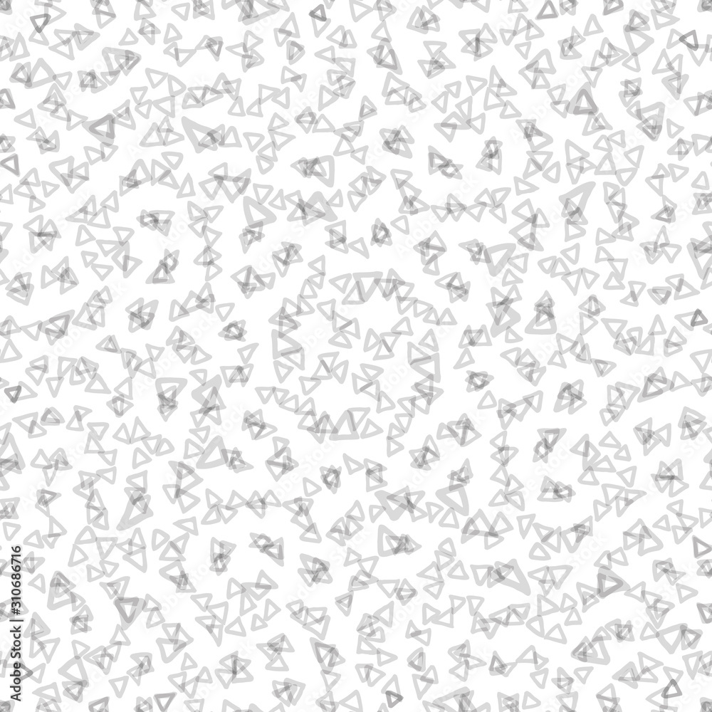Seamless abstract hand drawn triangle pattern with hand painted irregular black outline shape in wavy movement. Graphic and modern design for scrapbooking, stationary, fashion and packaging design. Seamless abstract hand drawn triangle pattern with hand painted irregular black outline shape in wavy movement. Graphic and modern design for scrapbooking, stationary, fashion and packaging design.