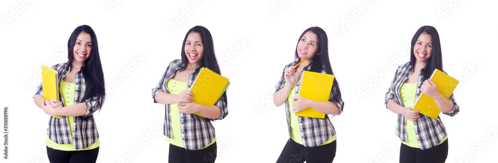 Student preparing for university exams Student preparing for university exams