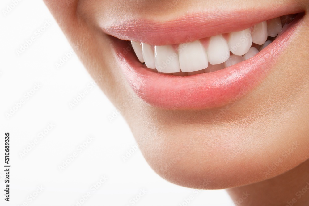 Obraz premium Woman Smiling With Prefect White Teeth