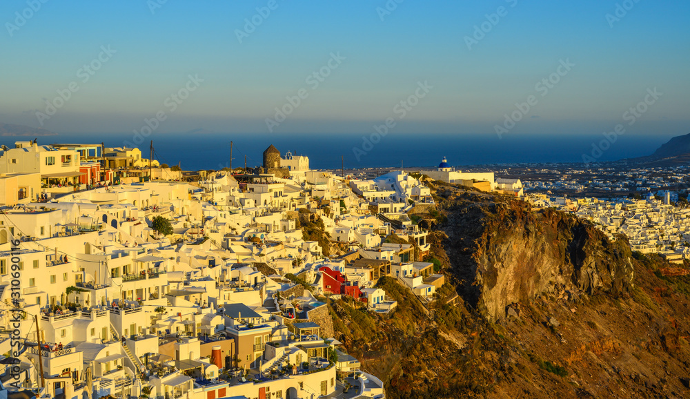 Landscape of Santorini Island, Greece