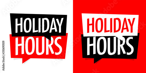 Holiday hours