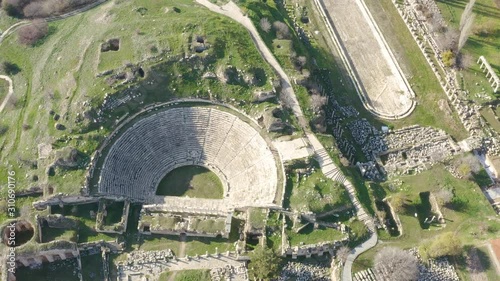 aerial view of ancient city Aphrodisias photo