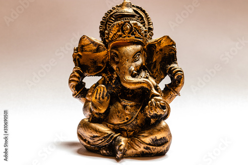 Obraz na plátně miniatura da Ganesha simbolo deusa do hinduismo