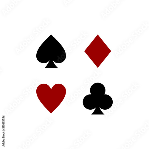 Playing cards game icon vector