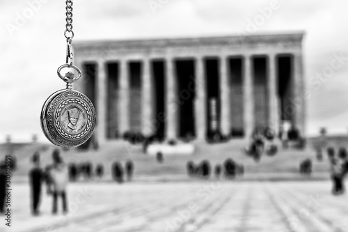 Turkey, Ankara, Ataturk's Mausoleum and time passes 09:05 photo