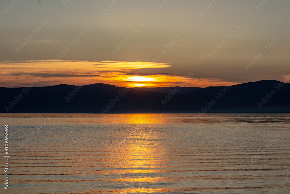 Obraz premium sunset on the sea