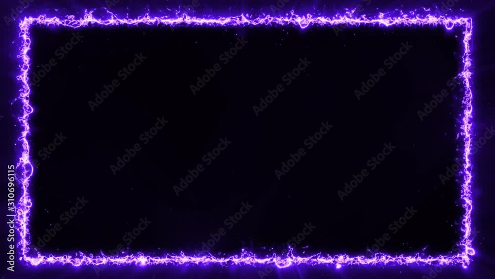 Abstract Energy Frame Background Loop/ 4k animation of an abstract background frame with power laser energy shining and seamless looping