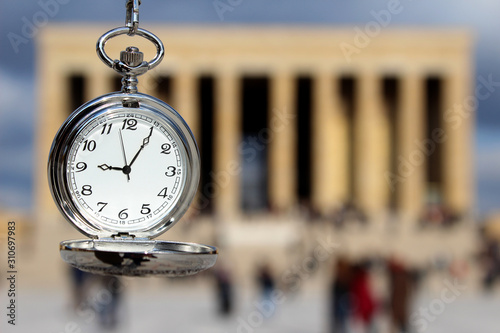 Turkey, Ankara, Ataturk's Mausoleum and time passes 09:05 photo