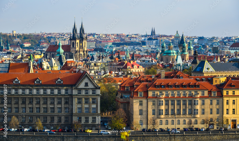 Obraz premium Cityscape of Prague, Czechia