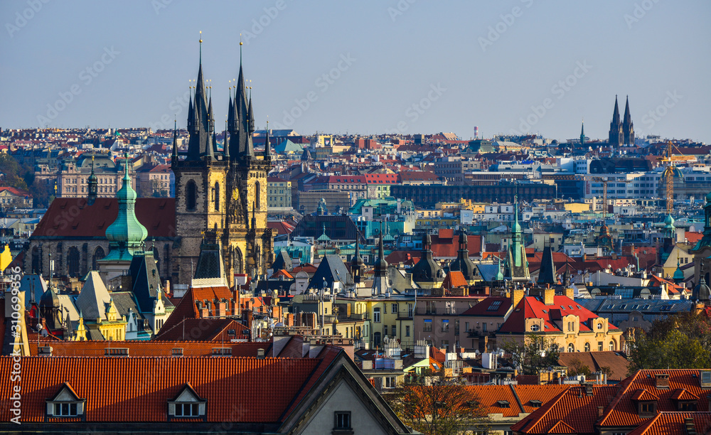 Obraz premium Cityscape of Prague, Czechia