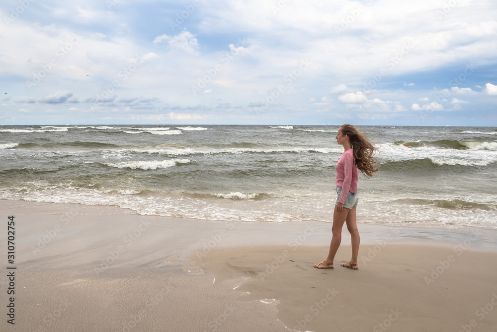 girl on the beach