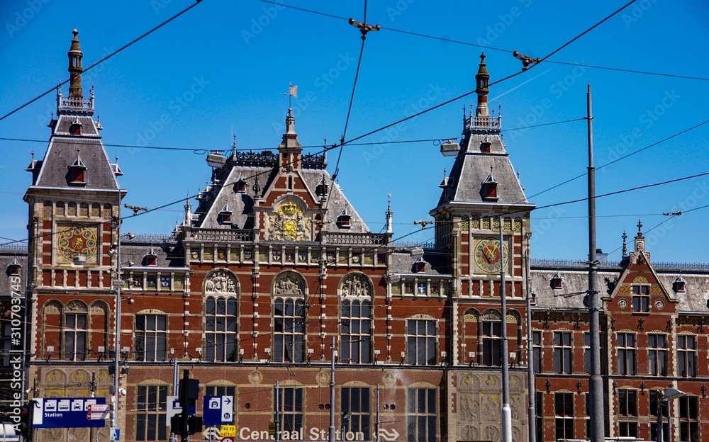 Amsterdam central station building