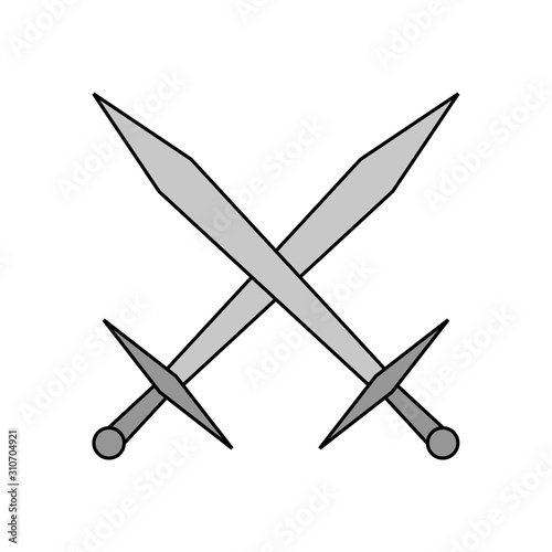 Crossed swords icon.