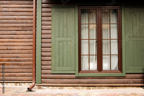 Old Wall with wooden Window