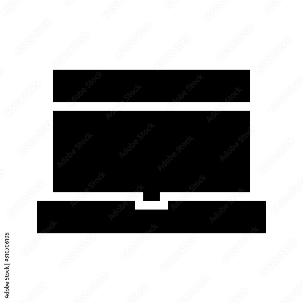 Icon laptop in glyph style. vector illustration and editable stroke. Isolated on white background. Icon laptop in glyph style. vector illustration and editable stroke. Isolated on white background.
