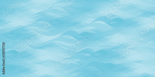Blue abstract ocean seascape. Vector background.