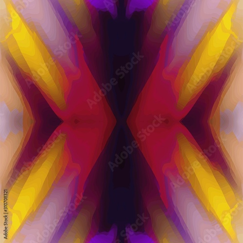 Abstract background with abstract colorful gradient. Endless seamless pattern. Backdrop with purple, pink and yellow colors. Pattern for textile, fabric, tile, package, gift and wrapping paper.