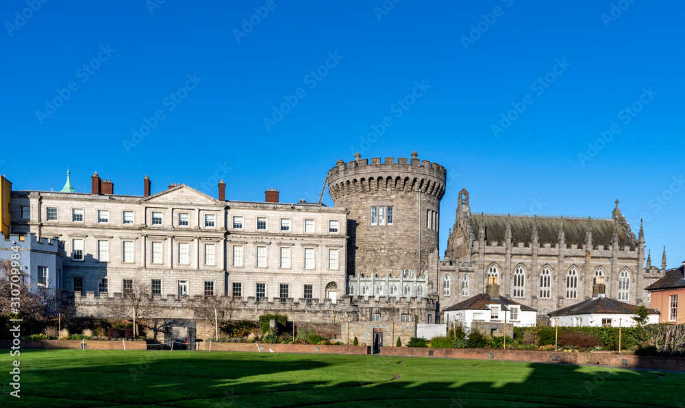 Record Tower and Chapel Royal of Dublin Castle. Ireland