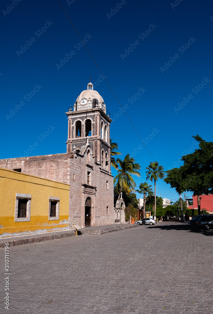 Stone Catholic Church Loreto, Mexico.
