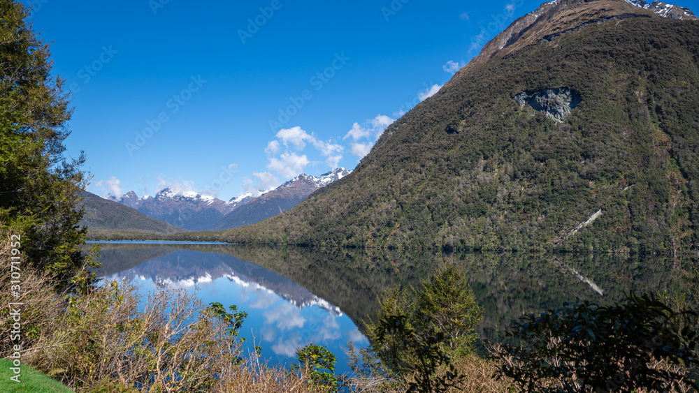 Water Reflection With Mountain Scenery