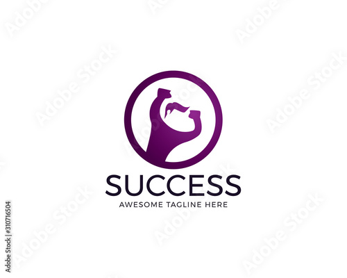 Success people logo design