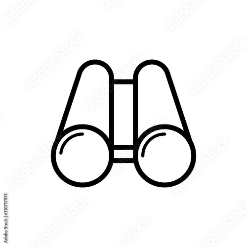 Binocular icon trendy design template
