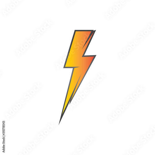 Free Download lightning thunderbolt electricity logo design template - GFXLoad