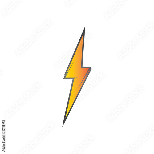 Free Download lightning thunderbolt electricity logo design template - GFXLoad
