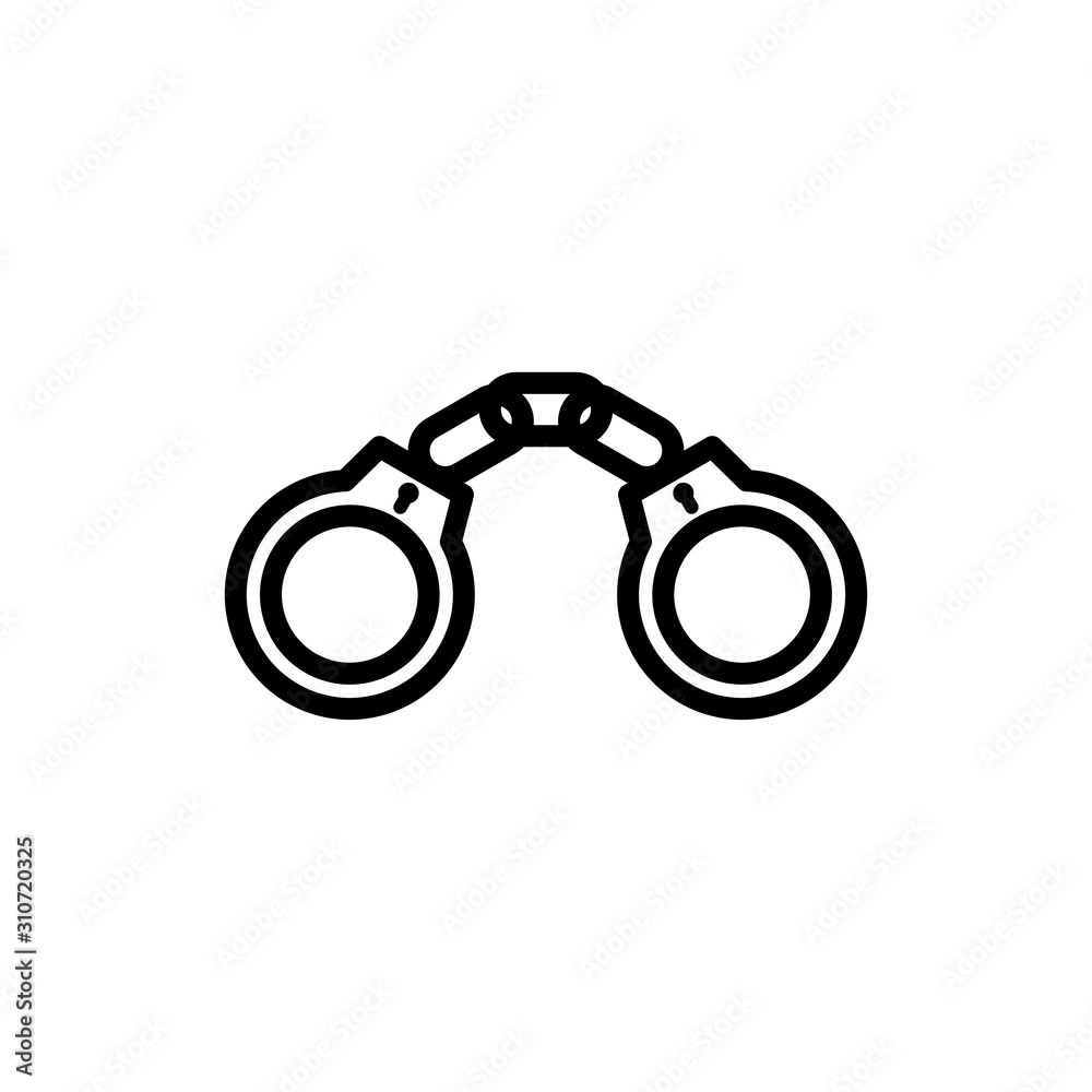 handcuffs icon trendy design template handcuffs icon trendy design template