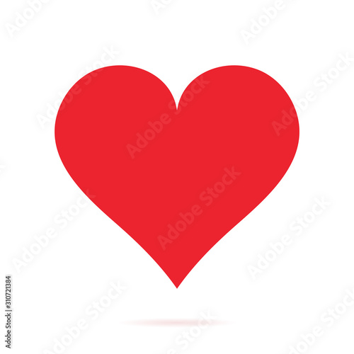 Red heart design icon flat. Hearts of love silhouettes. For Valentine's day, banners, posters and wallpaper. Free Download Red heart design icon flat. Hearts of love silhouettes. For Valentine's day, banners, posters and wallpaper. - GFXLoad