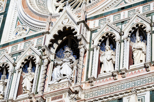 Canvas Print detail of Santa Maria in Fiore, cathedral of Florence