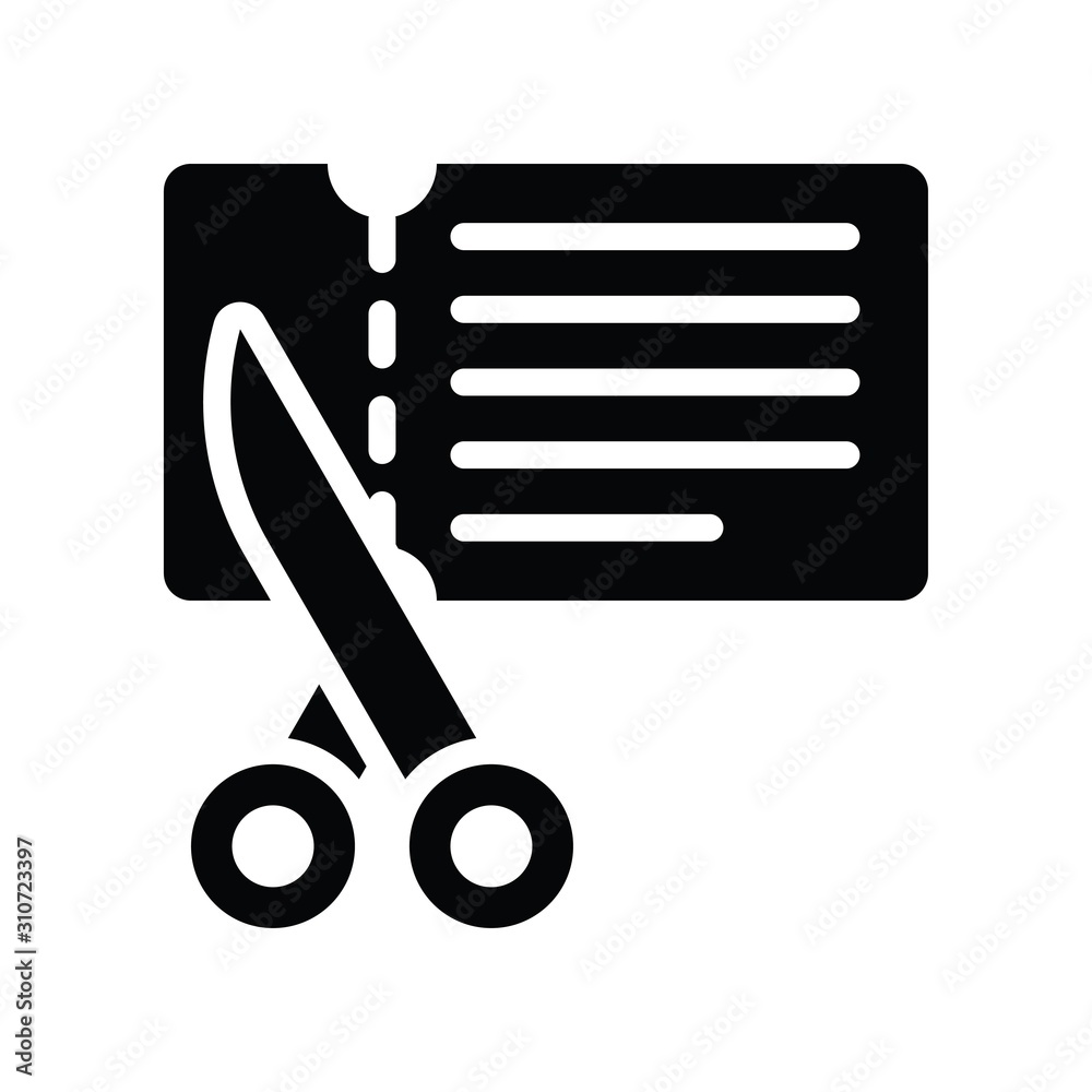 scissor cutting ticket related to black friday vector in solid design scissor cutting ticket related to black friday vector in solid design