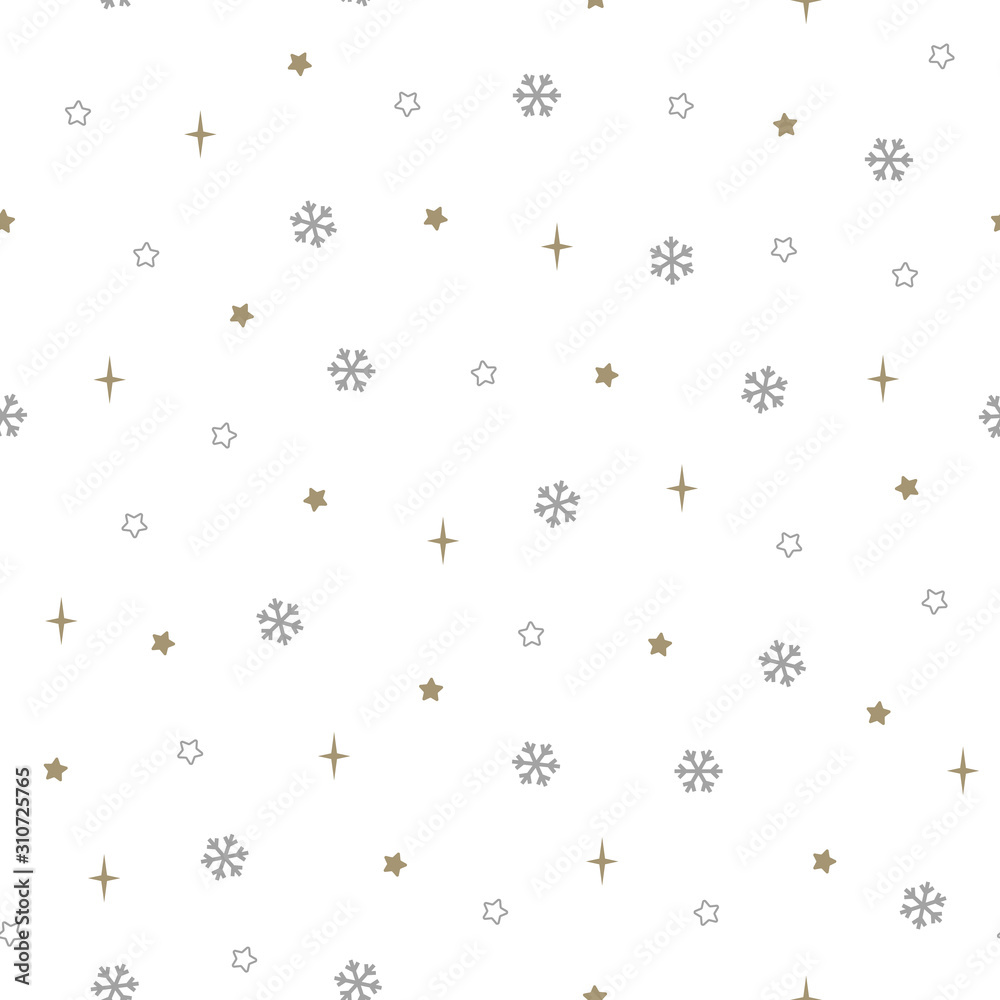 Christmas seamless pattern with snowflakes. Vector illustration. Christmas seamless pattern with snowflakes. Vector illustration.