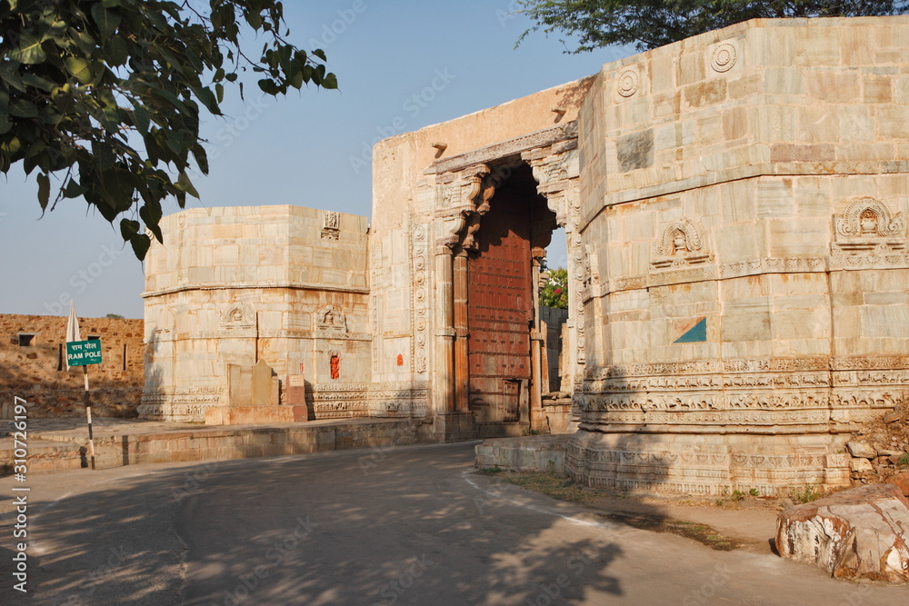 Ram Pol, Chittorgarh Fort, Udaipur, Rajasthan, India.
