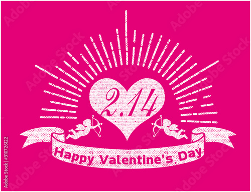 手描きタッチのハッピーバレンタインデーのロゴマーク 手描き集中線とハートと天使のイラスト Valentine S Day Logo Mark Stock Vector Adobe Stock 手描きタッチのハッピーバレンタインデーのロゴマーク 手描き集中線とハートと天使のイラスト Valentine S Day Logo Mark Stock Vector Adobe Stock