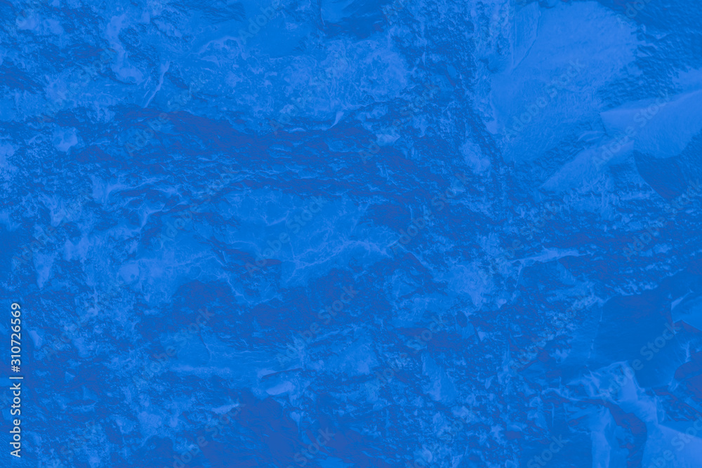 Abstract gradient blue background with texture of stone