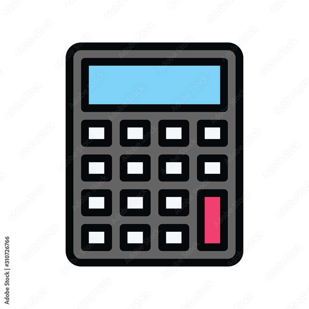 calculator related to black friday vector in filled style calculator related to black friday vector in filled style