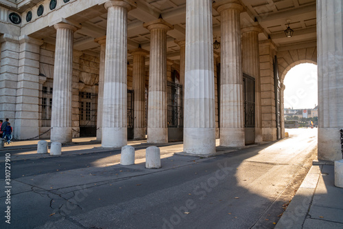 Greek Style Columns Hofburg complex, Vienna, Austria.
