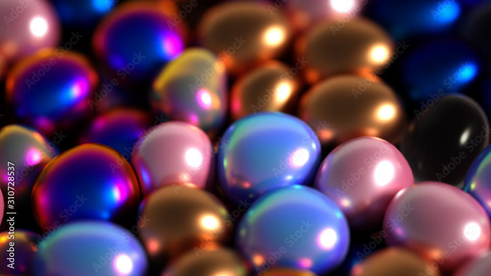 Beautiful background with beads, particles and simulation. 3d illustration, 3d rendering. Beautiful background with beads, particles and simulation. 3d illustration, 3d rendering.